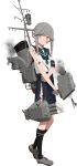  1girl full_body kantai_collection official_art solo transparent_background usugumo_(kantai_collection) 