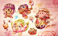  :o baseball_cap beak beanie birdon_(kirby) blue_eyes blue_gemstone blue_hat blush_stickers brown_hat candy character_request commentary_request crystal earflap_beanie food galacta_knight gem gloves goggles goggles_on_headwear gooey_(kirby) hat headdress highres holding invincible_candy kirby kirby_(series) lollipop looking_ahead meat native_american_headdress no_humans onigiri purple_hat red_footwear riding robobot_armor robot shoes sideways_hat sneakers spider_web_print spread_wings star_(symbol) suyasuyabi swirl_lollipop tomato top_hat wheel_kirby wheelie_(kirby) white_gloves yo-yo 