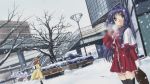  kanon minase_nayuki snow thigh-highs tsukimiya_ayu winter 