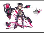  gia gun hat original red_eyes short_hair weapon white_hair 