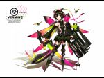  black_hair gia gun original red_eyes short_hair sword wings 