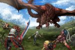  capcom daimyo_hermitaur hammer hermitaur_(armor) kirin kirin_(armor) monster monster_hunter nargacuga_(armor) naruga_kuruga rathalos rathalos_(armor) shibairo sword weapon wyvern yian_kut-ku 