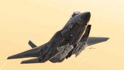  1other absurdres aircraft airplane canopy_(aircraft) commentary_request contrail evening f-35_lightning_ii fighter_jet flight_suit from_below gradient_sky helmet highres kudryavka_trop military military_vehicle orange_sky original outdoors oxygen_mask pilot pilot_helmet roundel signature sky solo united_states_air_force vehicle_focus 