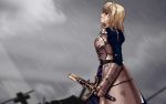  fate/stay_night rain saber sky tagme 