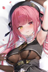  1girl acco_(sh_in) breasts dakimakura_(medium) dakimakura_(object) hololive long_hair pillow virtual_youtuber 