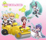  chibi hatsune_miku kagamine_len kagamine_rin kaito makuro meiko steamroller vocaloid 