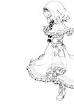  frills lolita_fashion miri monochrome profile touhou 