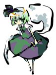  ghost green_eyes green_hair hitodama katana konpaku_youmu konpaku_youmu_(ghost) myon nijisuke school_uniform sword touhou weapon 