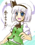  hairband konpaku_youmu konpaku_youmu_(ghost) myon short_hair tears touhou translated white_hair yoshi_tama 