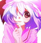  face hidaka lowres red_eyes remilia_scarlet solo touhou 