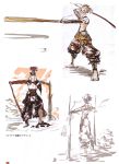  armor headband highres miyamoto_musashi oar sengoku_basara tsuchibayashi_makoto 