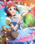 amami_haruka brown_hair character_name dress green_eyes idolmaster_million_live!_theater_days short_hair smile