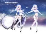  1girl :d ajisai-san_(pokkusu) american_flag armpits bangs bare_shoulders black_garter_straps blue_eyes blush breasts character_sheet clouds crown disconnected_mouth dress elbow_gloves english_text eyebrows_visible_through_hair falcon_heavy falcon_heavy_(project_rocket_girls) full_body garter_straps gloves hair_between_eyes hand_on_own_chest high_collar lace lace-trimmed_dress large_breasts long_dress medium_hair midriff mini_crown navel night night_sky one_eye_closed open_mouth outdoors outstretched_arms panty_straps print_legwear project_rocket_girls rocket see-through_skirt short_shorts shorts skirt skirt_hold sky smile spacex sports_bra spread_arms standing standing_on_one_leg star_(sky) striped striped_headwear swept_bangs tattoo thigh-highs thong variations white_gloves white_hair white_sports_bra zettai_ryouiki 