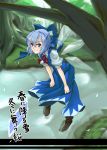  blue_eyes blue_hair cirno forest nature solo touhou tsukinami tsukinami_kousuke 