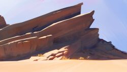  absurdres blue_sky desert highres lempabustan_art no_humans original outdoors sand scenery sky 
