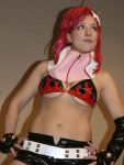  bikini bikini_top breasts cosplay gloves large_breasts long_hair non-asian pamelaneko photo redhead swimsuit tengen_toppa_gurren_lagann thigh-highs yoko_littner 