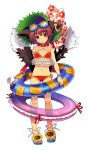  bikini cat_ears cat_tail chen earrings goggles google hat innertube jewelry ribbon ribbons shima_(pixiv) shima_chiyo shima_tiyo short_hair swimsuit tail touhou 