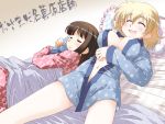  breasts brown_hair original osamada_meika sleeping 