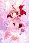  bunny_ears butterflies butterfly di_gi_charat flower japanese_clothes kimono long_hair pink_hair rabbit_ears ribbon ribbons shiu shiu_kazuki usada_hikaru 