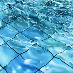  commentary_request highres no_humans original pool realistic scenery tile_floor tiles water yasuta_kaii32i 