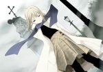  fate/stay_night fate_(series) pantyhose saber scarf takenashi_eri 