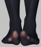  1girl black_legwear close-up commentary_request feet grey_background gurande_(g-size) highres no_shoes original pantyhose simple_background solo toes 
