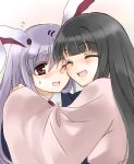  bunny_ears coco_(artist) houraisan_kaguya hug rabbit_ears reisen_udongein_inaba touhou 