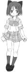  as-special gakuen_utopia_manabi_straight inamori_mika manabi_straight monochrome satou_atsuki school_uniform sketch 