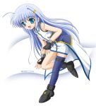  flipper mahou_shoujo_lyrical_nanoha mahou_shoujo_lyrical_nanoha_strikers one_thighhigh reinforce_zwei single_thighhigh thighhighs 