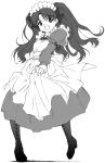  fate/stay_night fate_(series) maid monochrome pantyhose tohsaka_rin toosaka_rin yamaguchi_homupe 