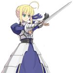  fate/stay_night fate_(series) makaroni saber sword weapon 