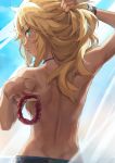 1girl bad_anatomy bad_hands blonde_eyebrows fate/apocrypha fate_(series) female_only highres mordred_(fate) mordred_(fate)_(all) no_bra solo tonee