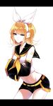  blonde_hair highres kagamine_rin long_sleeves sheya short_hair 