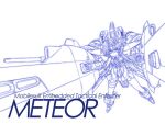  1girl bangs clenched_hands closed_mouth dual_wielding freedom_gundam gundam gundam_seed hair_between_eyes headgear holding humanization long_hair mecha_musume meteor_(gundam) miniskirt monochrome outstretched_arms pleated_skirt shinjou_satomi simple_background skirt solo thigh_strap v-fin white_background 