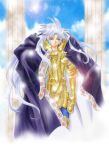  armor cape gemini_saga gold gold_armor gold_saint greece long_hair pillar pillars pope robe saint saint_seiya seiya 