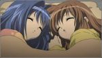  animated_gif cap gif hair_intakes kanon lowres minase_nayuki screencap sleeping tsukimiya_ayu 