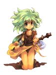  final_fantasy final_fantasy_iv green_eyes green_hair kouno_hikaru rydia solo young 