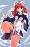  la_pucelle nippon_ichi pantyhose prier red_hair redhead thighs wide_hips 