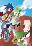  brown_eyes brown_hair castille green_eyes green_hair long_hair marona nippon_ichi phantom_brave putty red_eyes sazaki_ichiri short_hair 