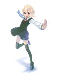  rumia school_uniform simple_background thigh-highs thighhighs touhou weno 