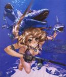  bubble freediving shirou_masamune shirow_masamune swimming swimsuit underwater water weapon 