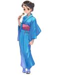  japanese_clothes kimono simple_background takoyaki weno 