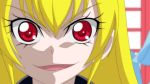  1girl :d anime_coloring bangs blonde_hair dearigazu2001 dokidoki!_precure eyebrows_visible_through_hair hair_between_eyes highres looking_at_viewer open_mouth portrait precure red_eyes regina_(dokidoki!_precure) smile solo 