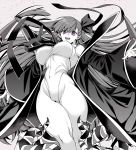  1girl bb_(fate)_(all) fate_(series) highres leotard monochrome solo takatsuki_ichi 