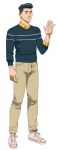  1boy full_body image_sample invincible_(series) lowres mark_grayson short_hair solo third-party_source transparent_background 