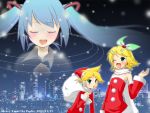  hatsune_miku kagamine_len kagamine_rin twintails vocaloid 