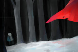  2018 2boys 2d black_shorts brothers cape closed_eyes commentary digital_media english_commentary floating_cape forest full_body hood hood_down hooded_jacket humanoid jacket male male_focus male_only monster monster_boy multiple_boys open_clothes open_jacket out_of_frame outdoors papyrus_(undertale) sans_(undertale) scenery shirt siblings single_vertical_stripe skeleton snow socks solo_focus standing striped_shorts teeth tree undead undertale utdr_(toby_fox) veah3 vertical-striped_clothes vertical-striped_shorts white_shirt white_socks white_stripes 