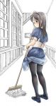 maid mokyu_tasuku mop pantyhose 