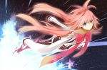  blue_eyes bow long_hair meteor_(vocaloid) pink_hair solo space star twintails very_long_hair vocaloid 