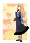  holo ookami sakurai_unan solo spice_and_wolf tail translated wheat wolf_ears wolf_tail 